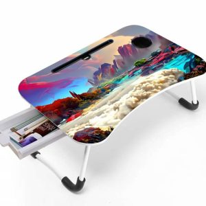 3D ল্যাপটপ টেবিল ডয়ার সহ ( all Art image )