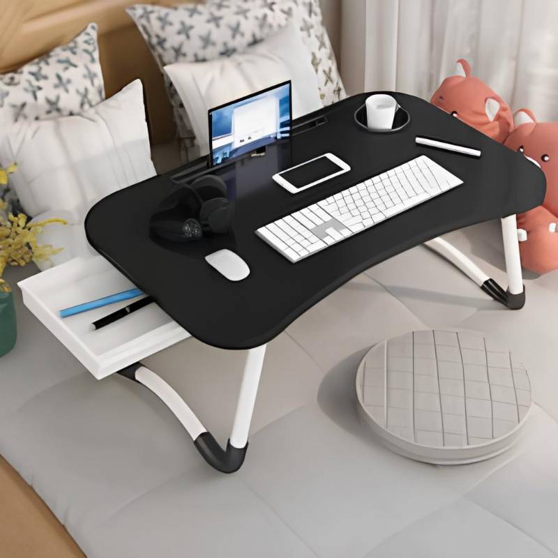 Black টেবিল ডয়ার সহ